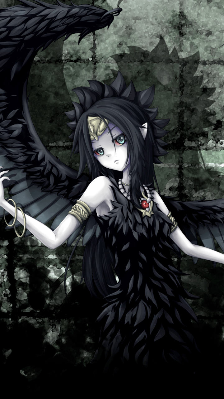 Anime Girl Dark Angel Wallpapers Wallpaper Cave
