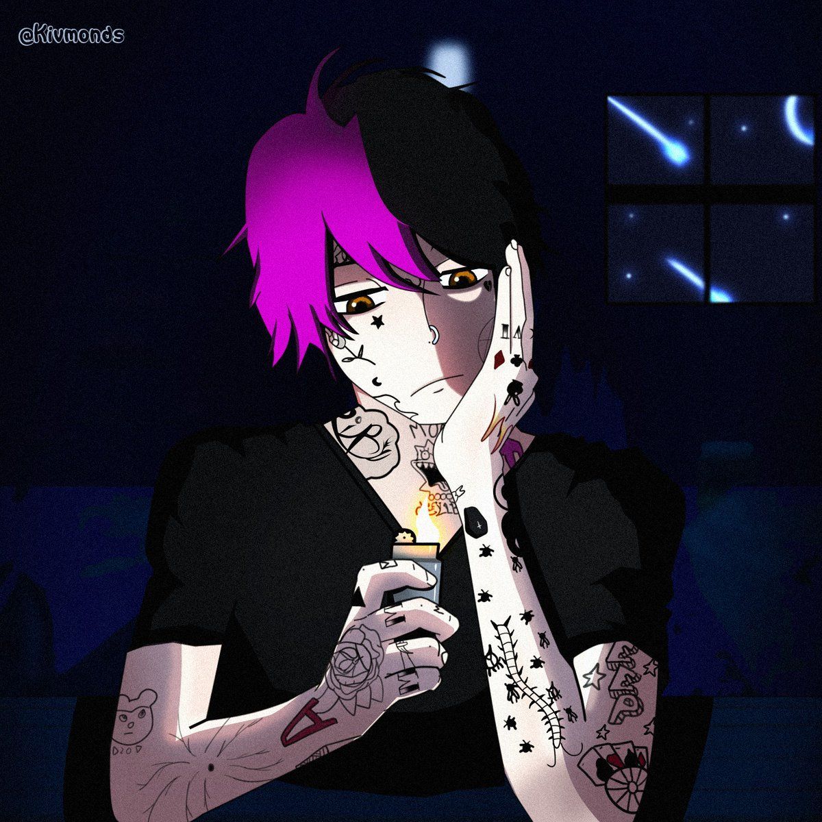 Lil Peep Wallpaper Anime Lil peep in 2020 Anime, Poster, Art