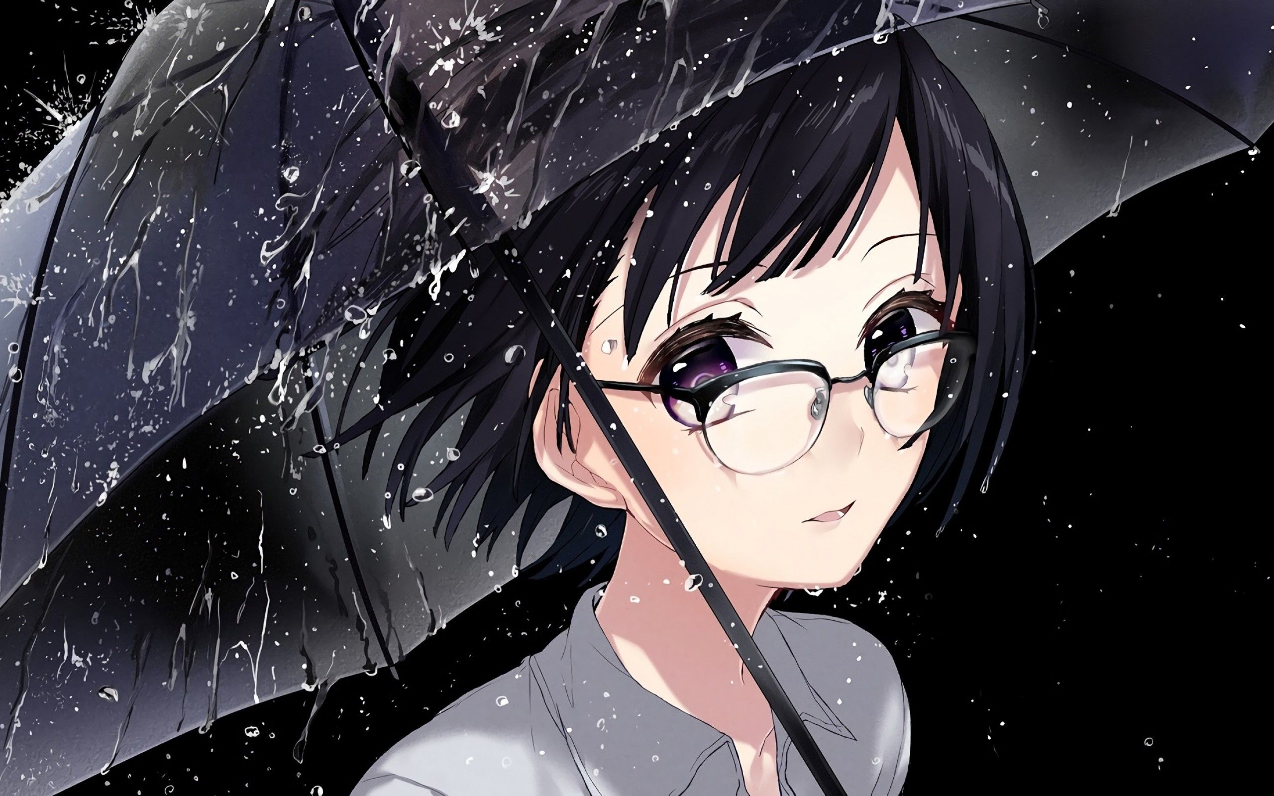 Cute Anime Girls Glasses Wallpapers Wallpaper Cave