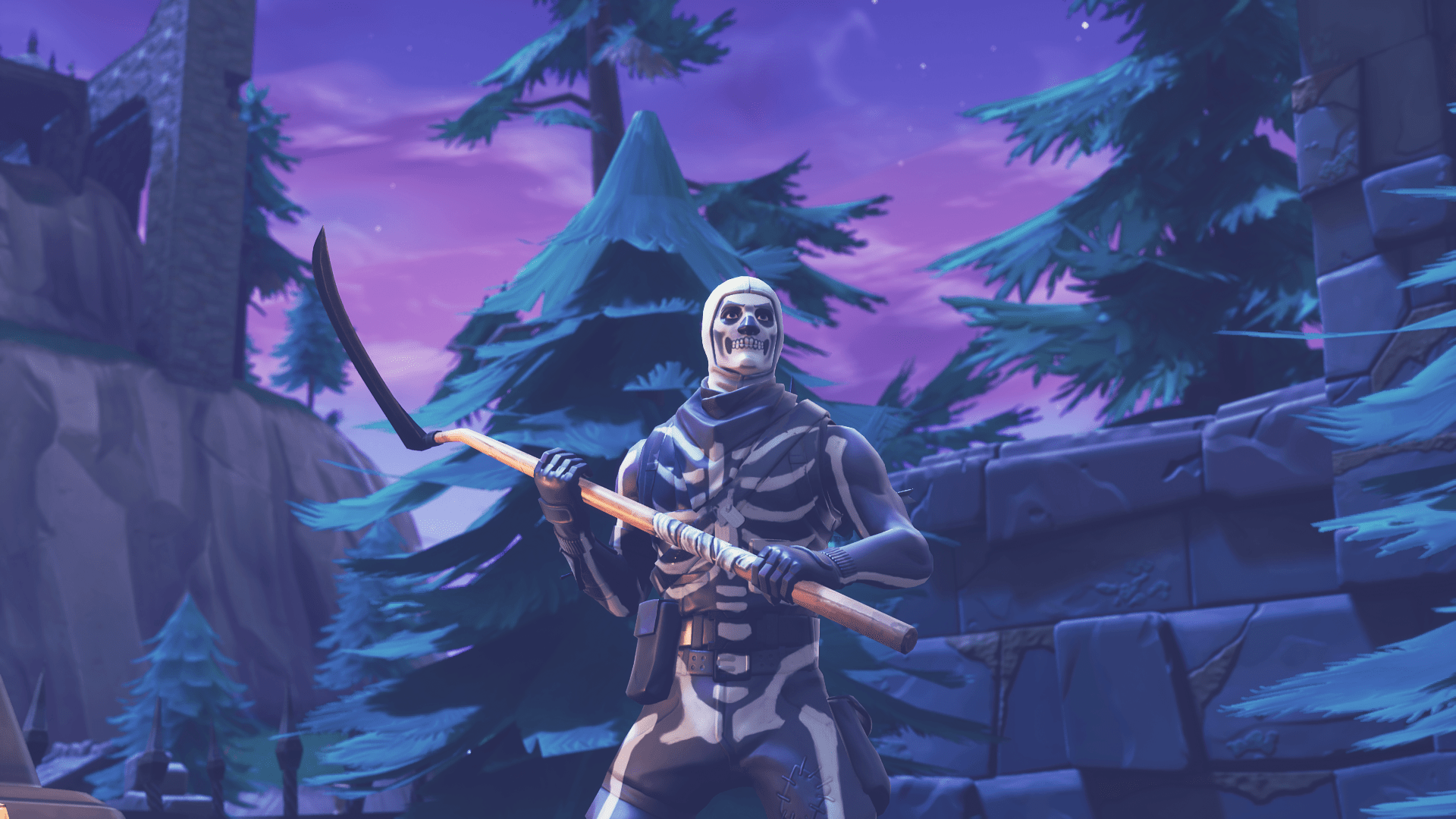 Fortnite Purple Skull Trooper Wallpapers Wallpaper Cave