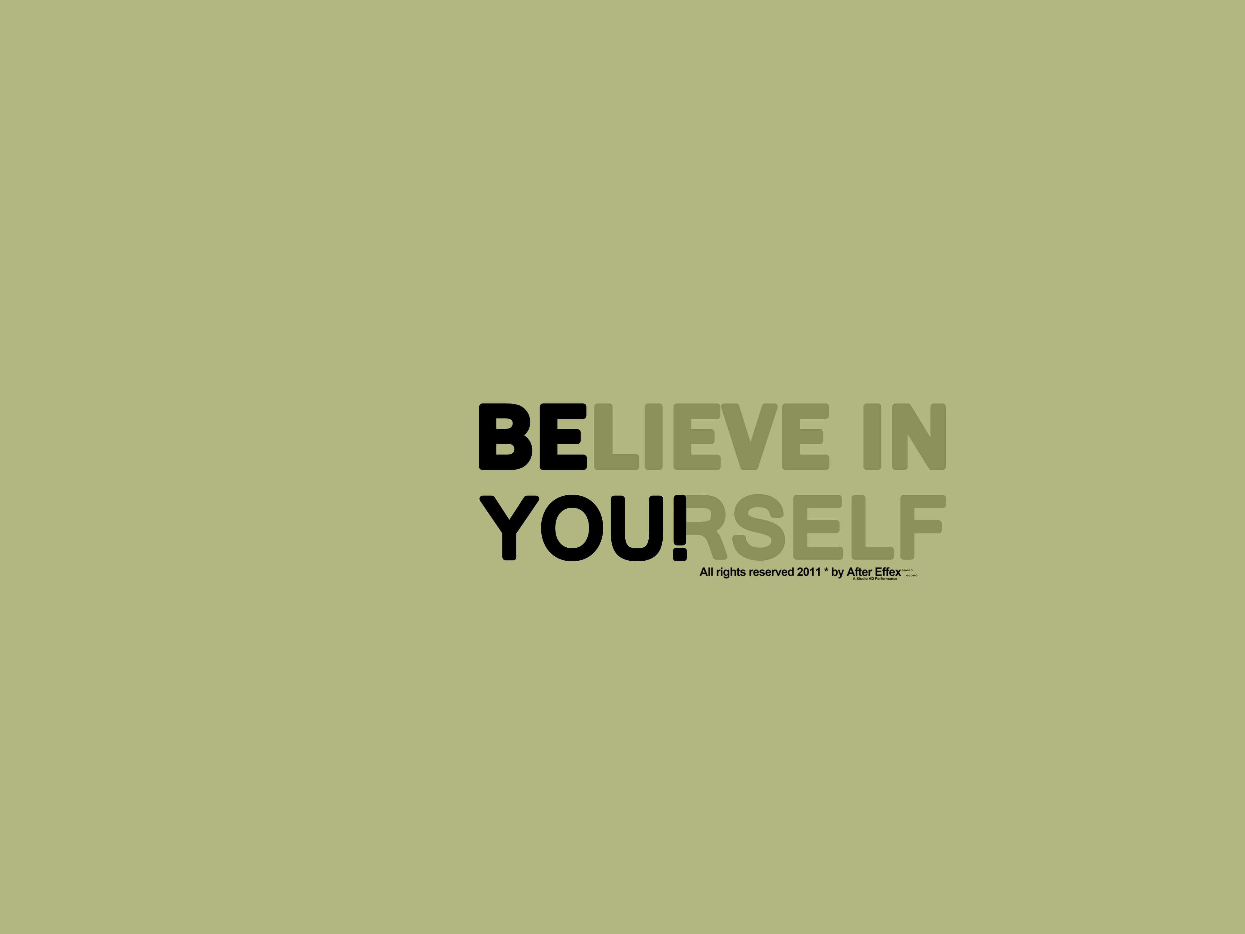 Believe In Yourself Desktop Wallpaper