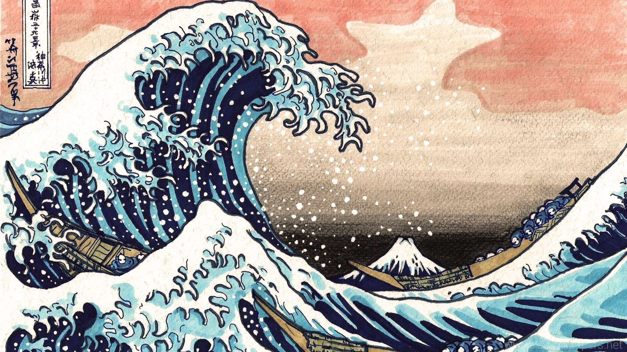 The Great Wave Off Kanagawa HD Wallpapers Wallpaper Cave