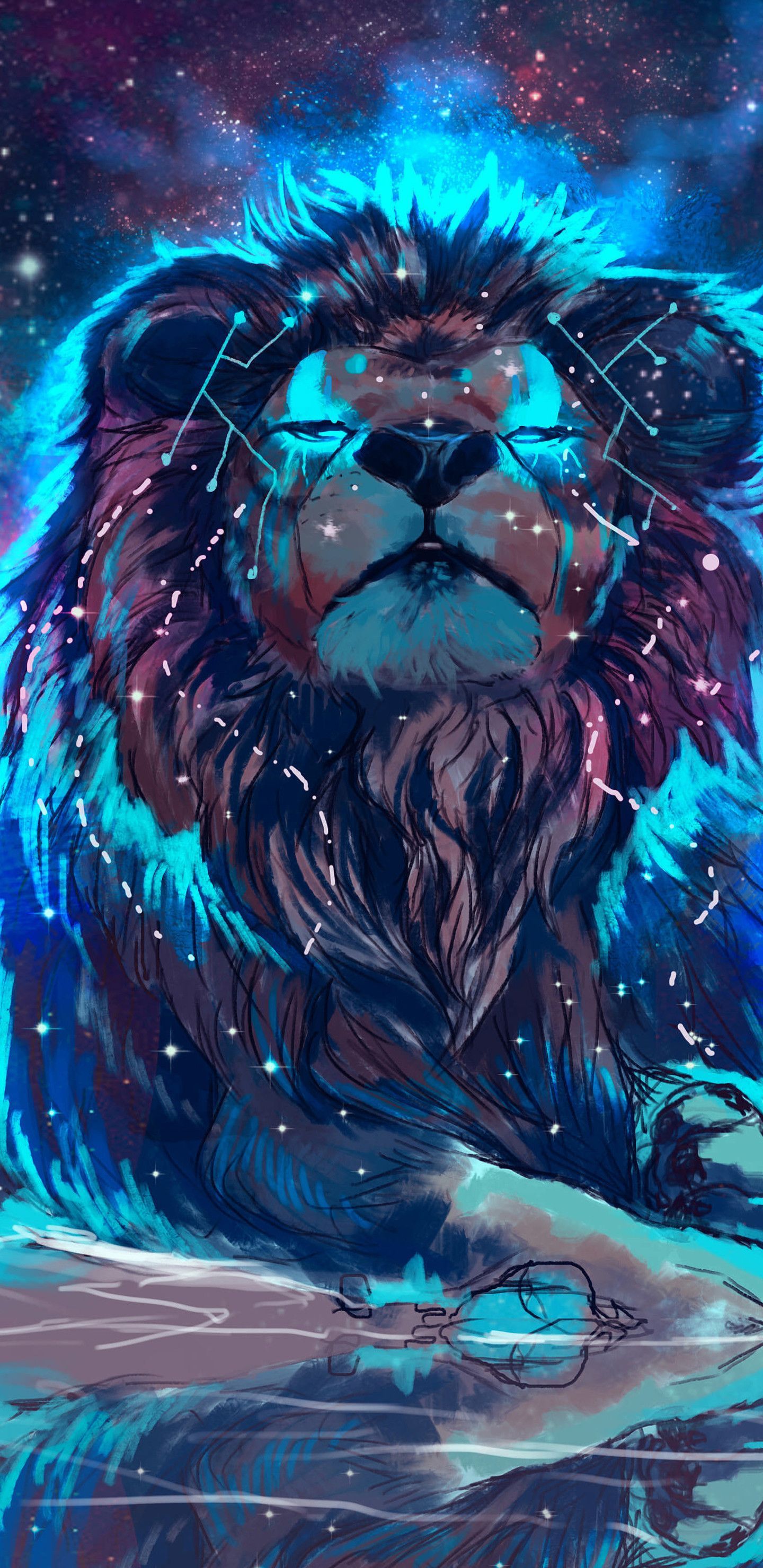 Lion King Neon Wallpapers Wallpaper Cave