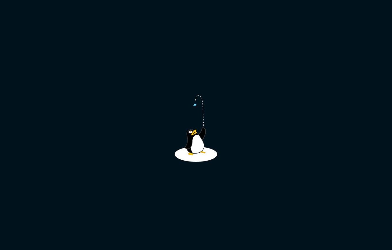 Dark Linux Penguin Desktop Wallpapers Wallpaper Cave