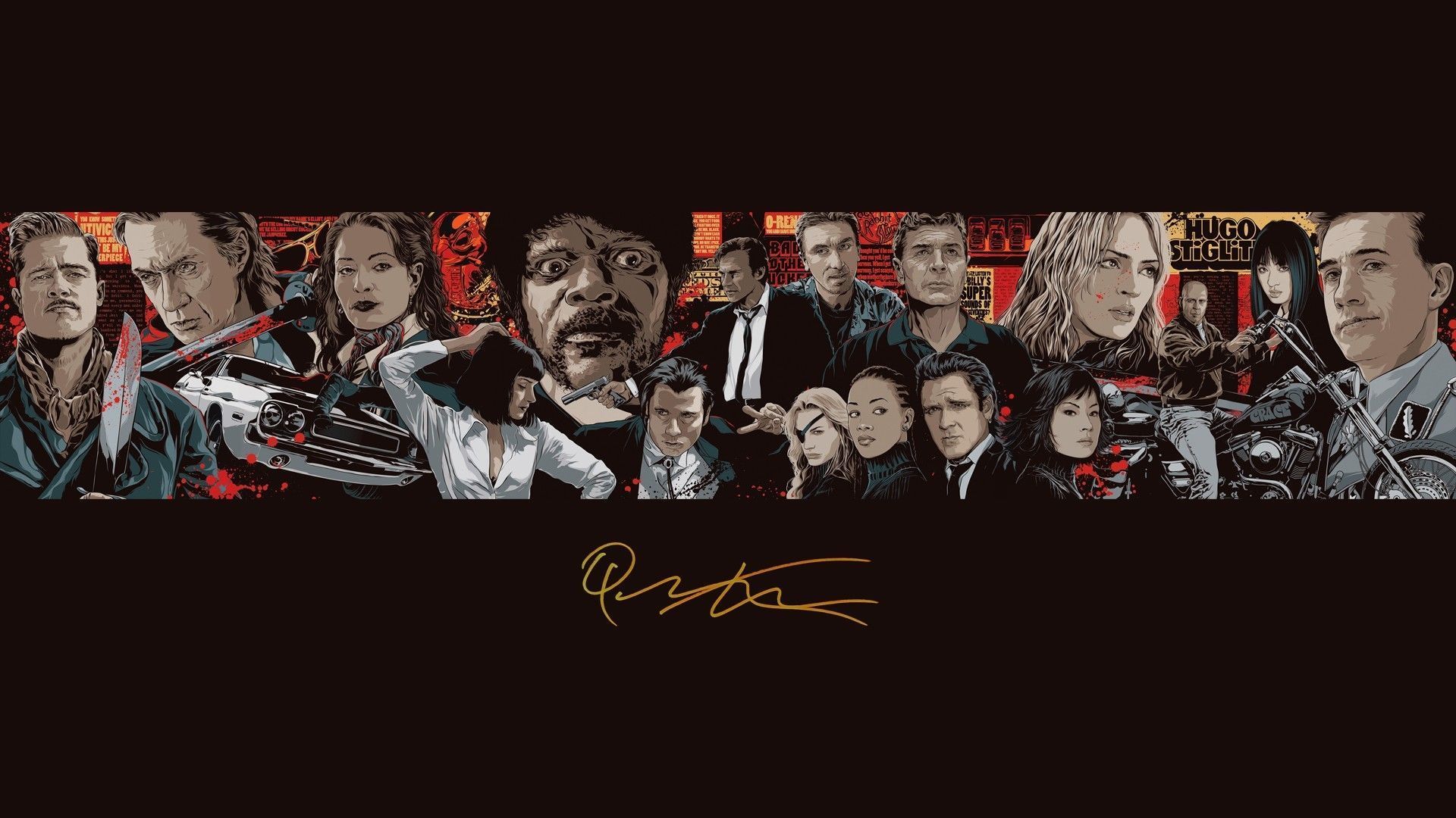 Tarantino Movies Wallpapers Wallpaper Cave