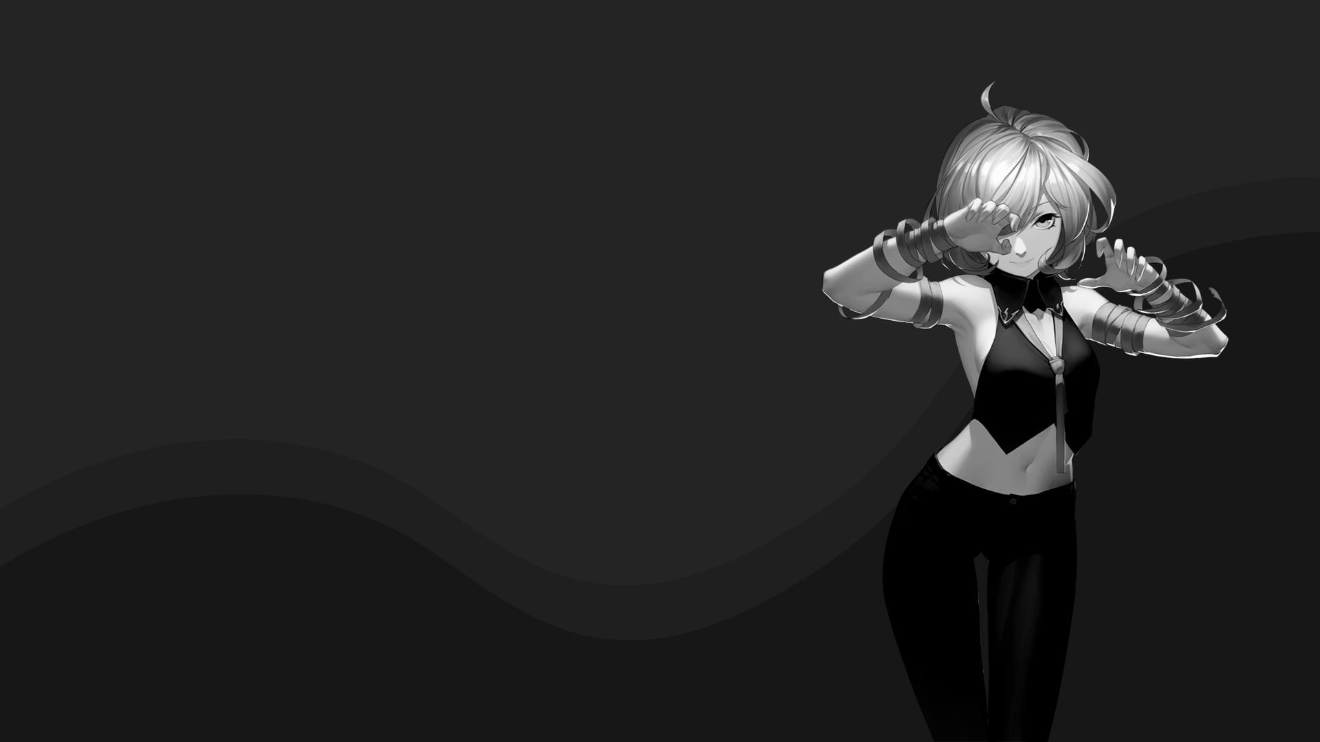 Girl Black And White Anime Wallpapers Wallpaper Cave