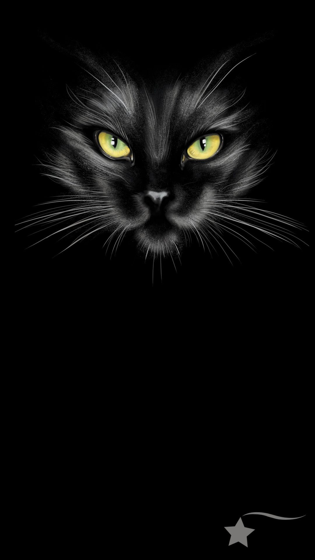 Black Cat For Mobile Wallpapers Wallpaper Cave