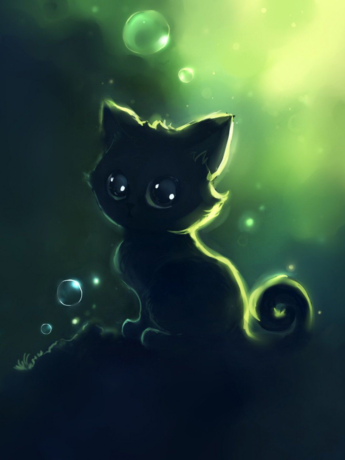 Black Cat For Mobile Wallpapers Wallpaper Cave