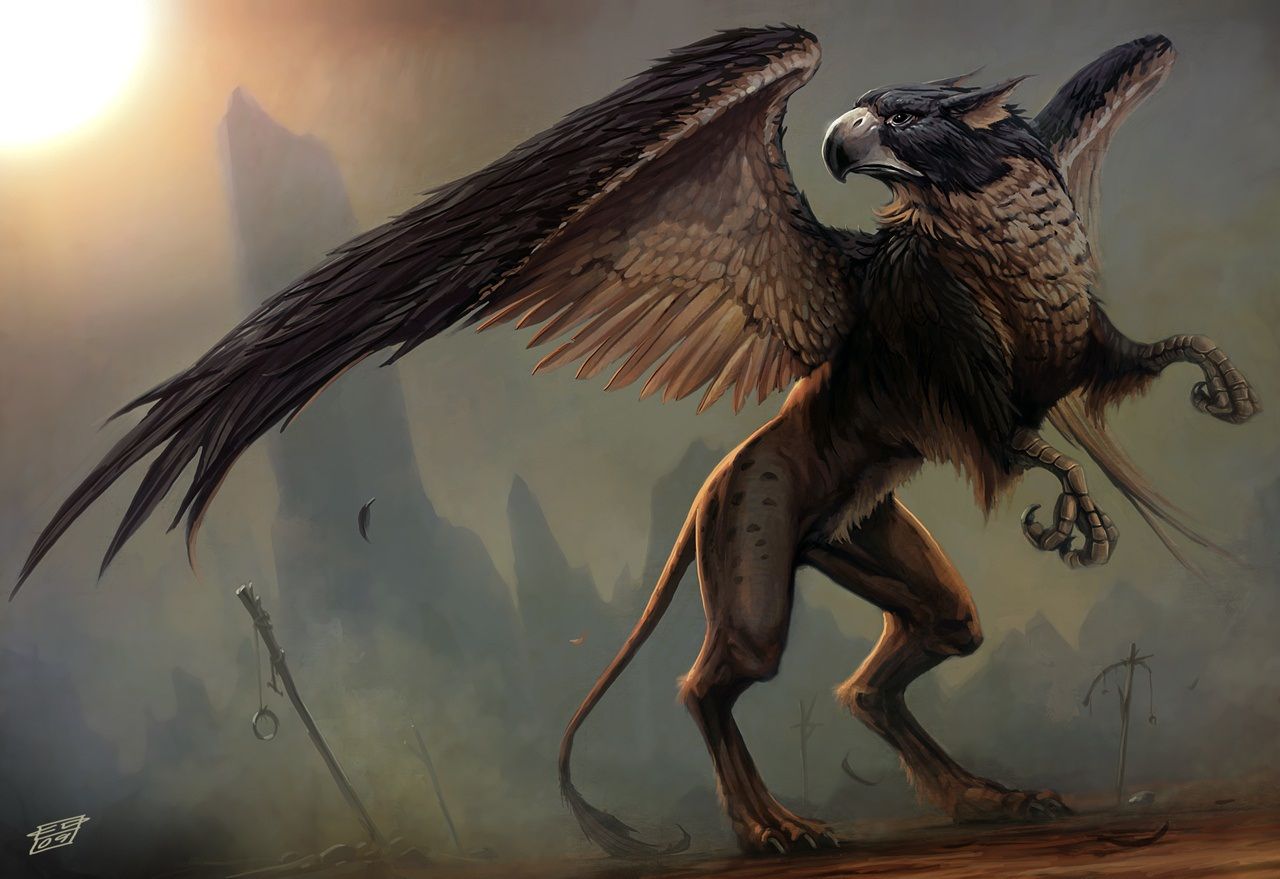 Mythical Creature Griffin Wallpapers Wallpaper Cave