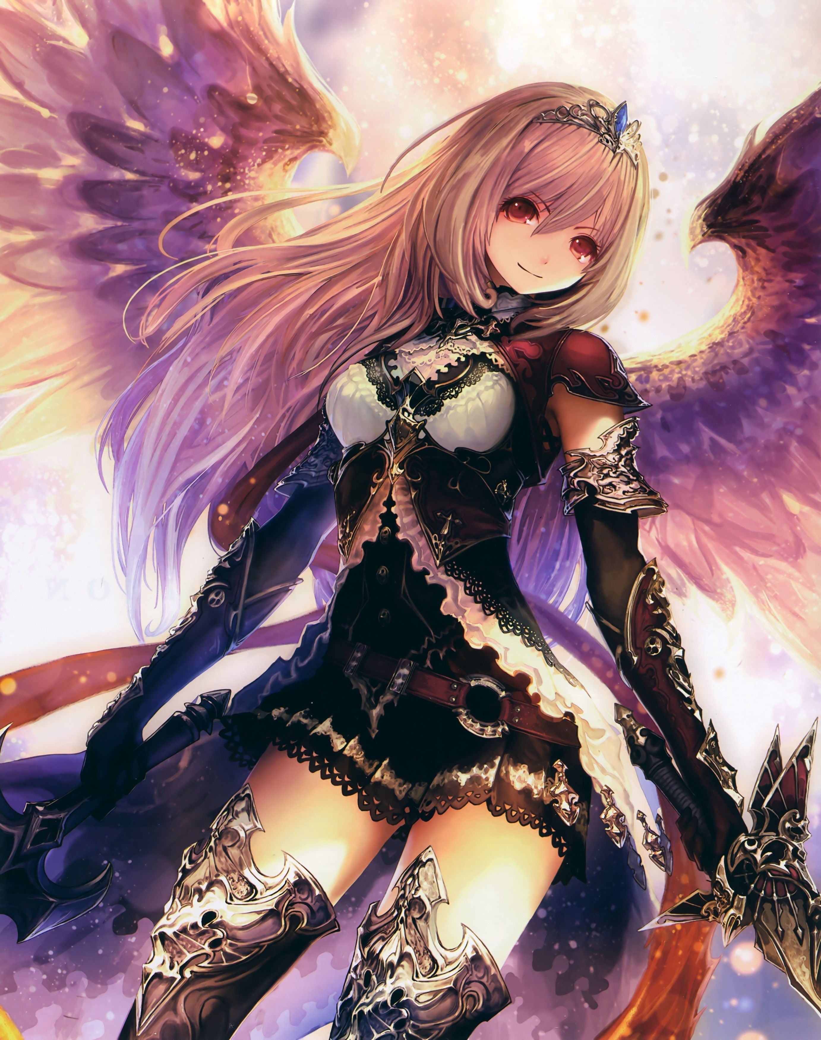 Anime Girl Dark Angel Wallpapers Wallpaper Cave
