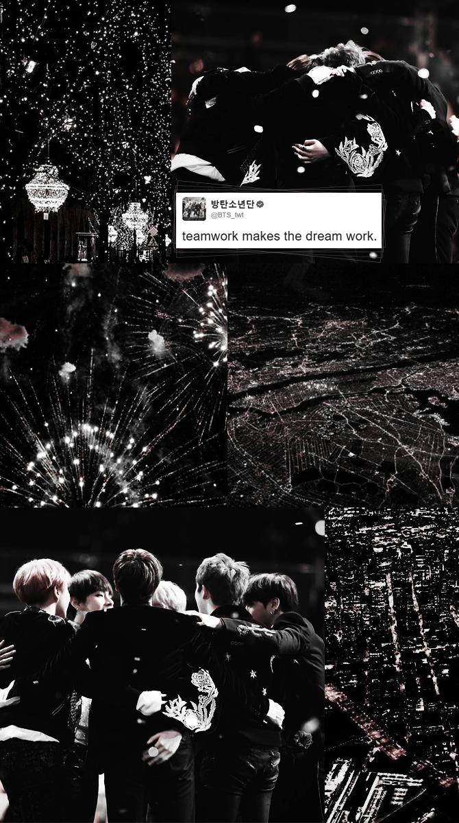 Lockscreen Black Aesthetic Collage Bts bmpplex