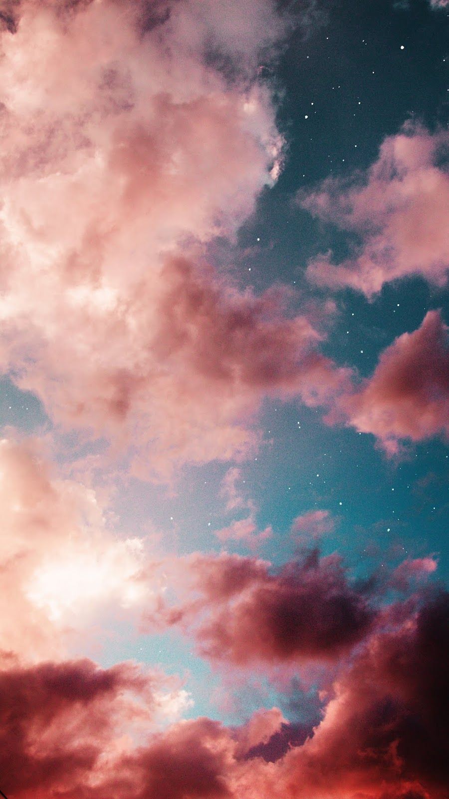 Pink Cartoon Clouds Wallpaper harcines