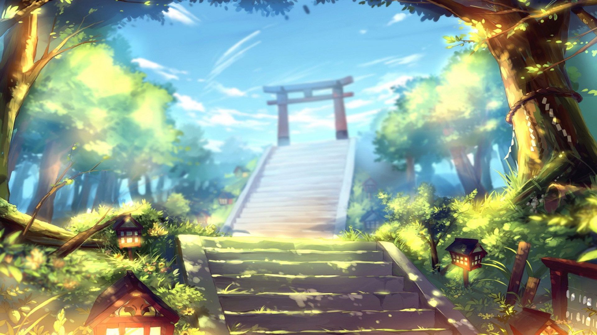 Anime Torii Gate Wallpapers Wallpaper Cave