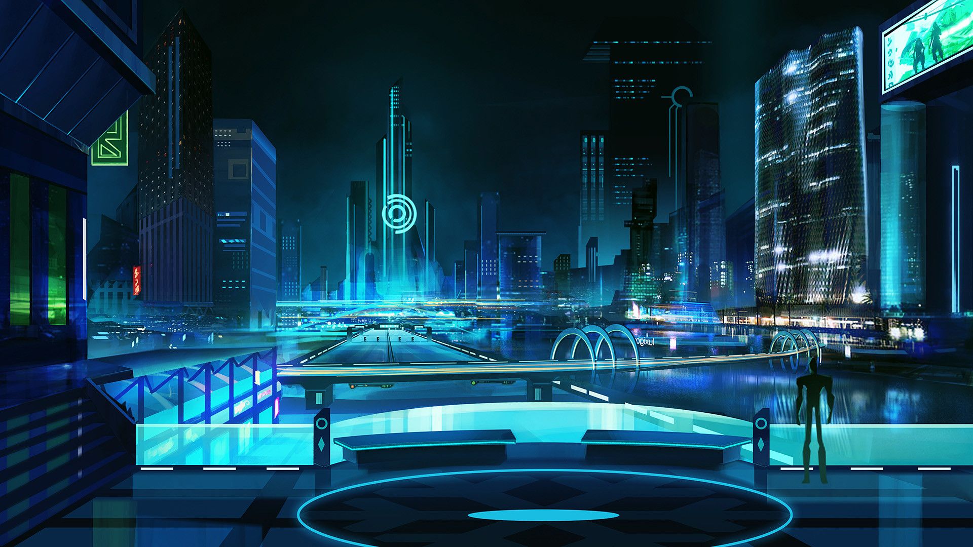 Aesthetic Blue City Wallpapers Wallpaper Cave