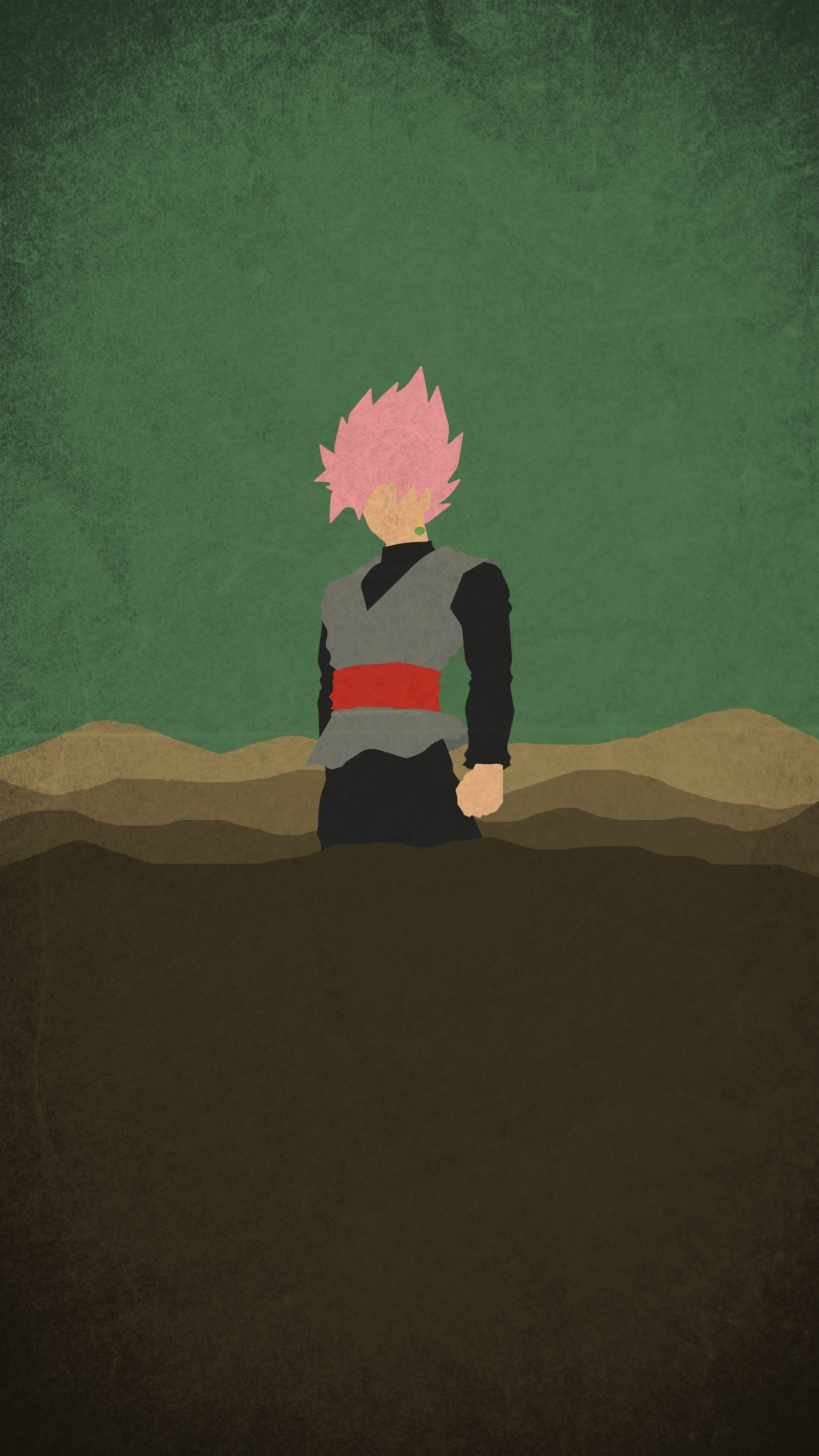 Goku Minimalist Black Wallpapers Wallpaper Cave