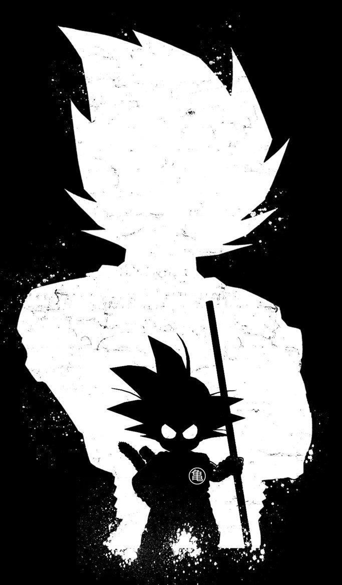 Goku Minimalist Black Wallpapers Wallpaper Cave