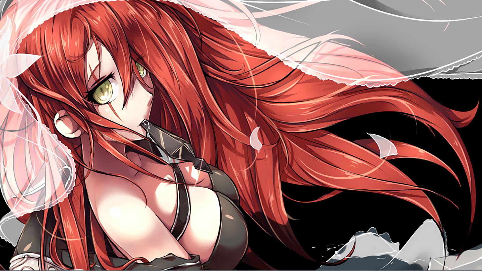 Red Head Anime Wallpapers Wallpaper Cave