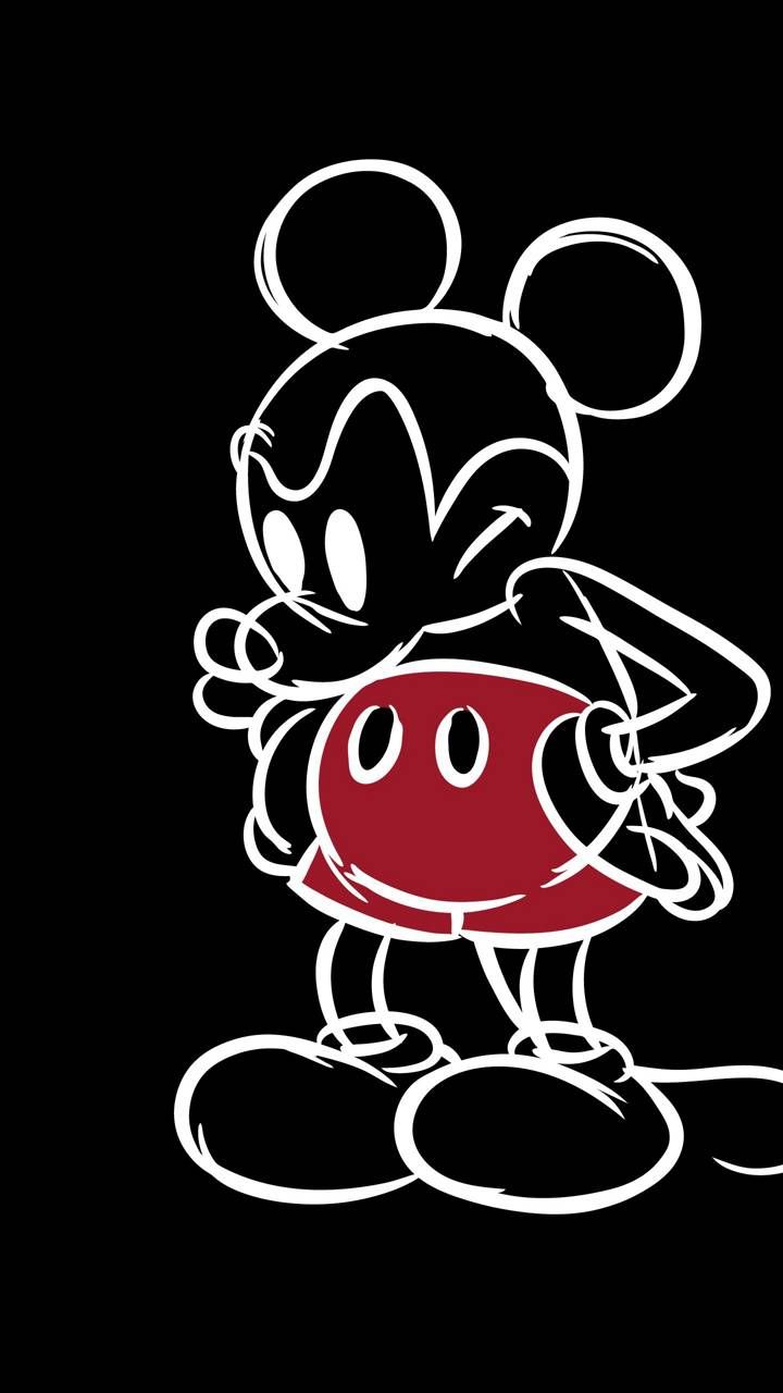 Red And Black Mickey Mouse Wallpapers Wallpaper Cave