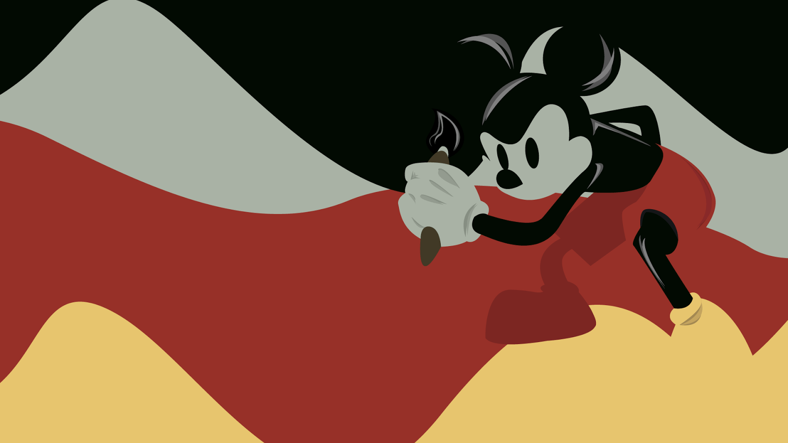 Red And Black Mickey Mouse Wallpapers Wallpaper Cave