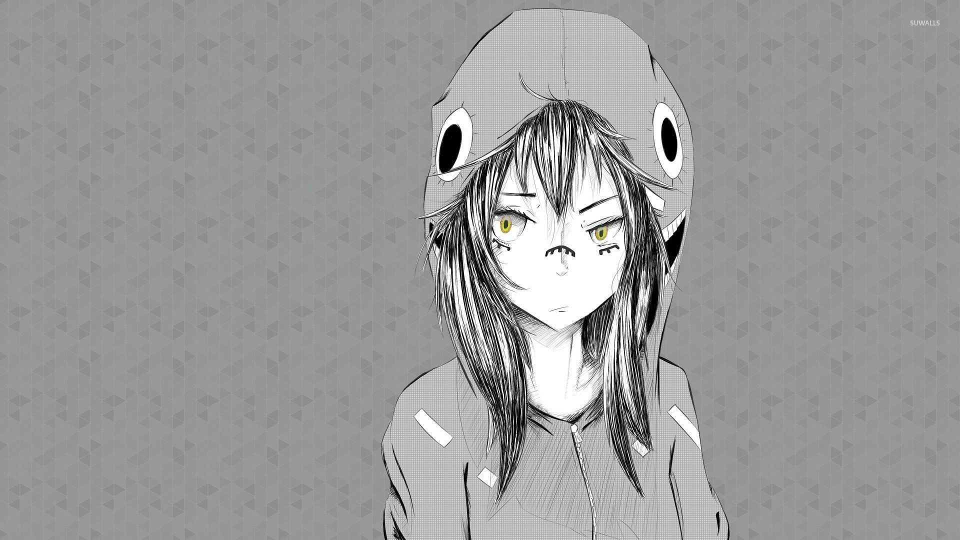 Supreme Monochrome Anime Girls Wallpapers Wallpaper Cave