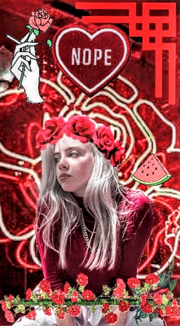Billie Eilish Red Wallpapers Wallpaper Cave