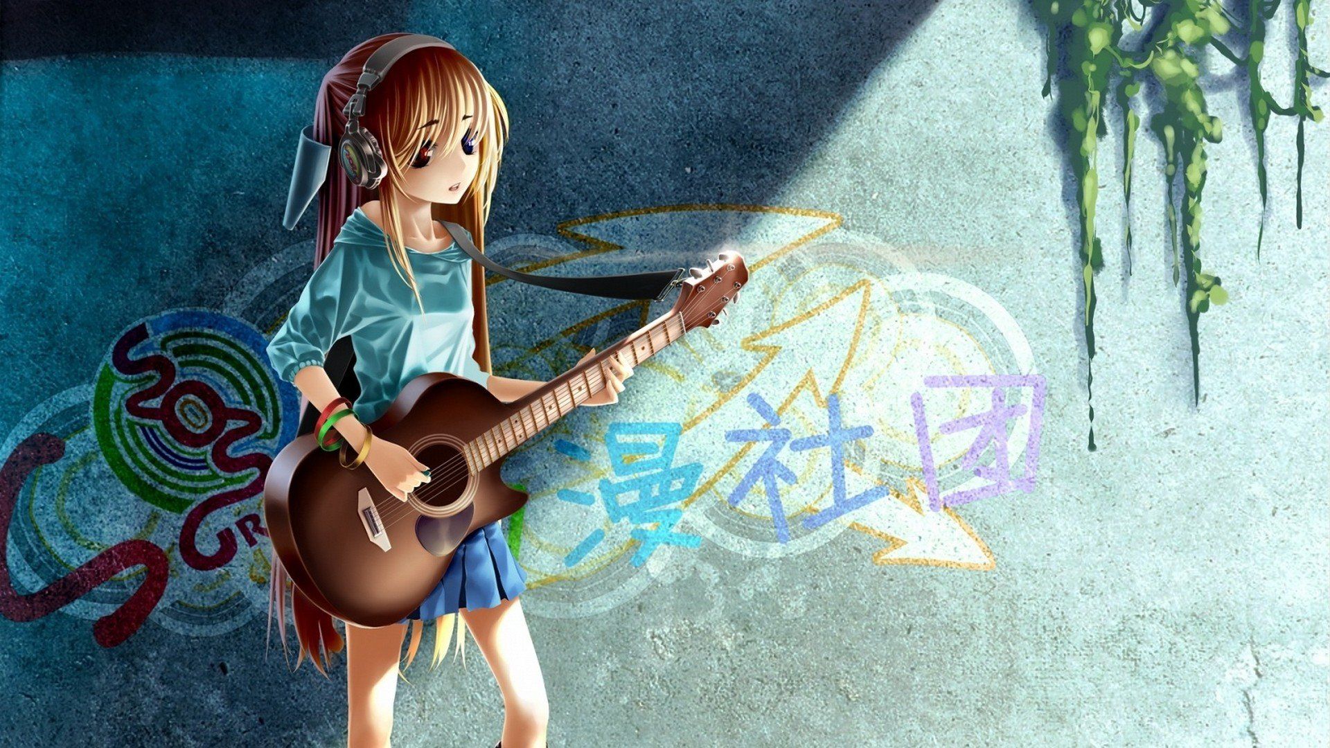 Anime Girl Guitar Wallpaper