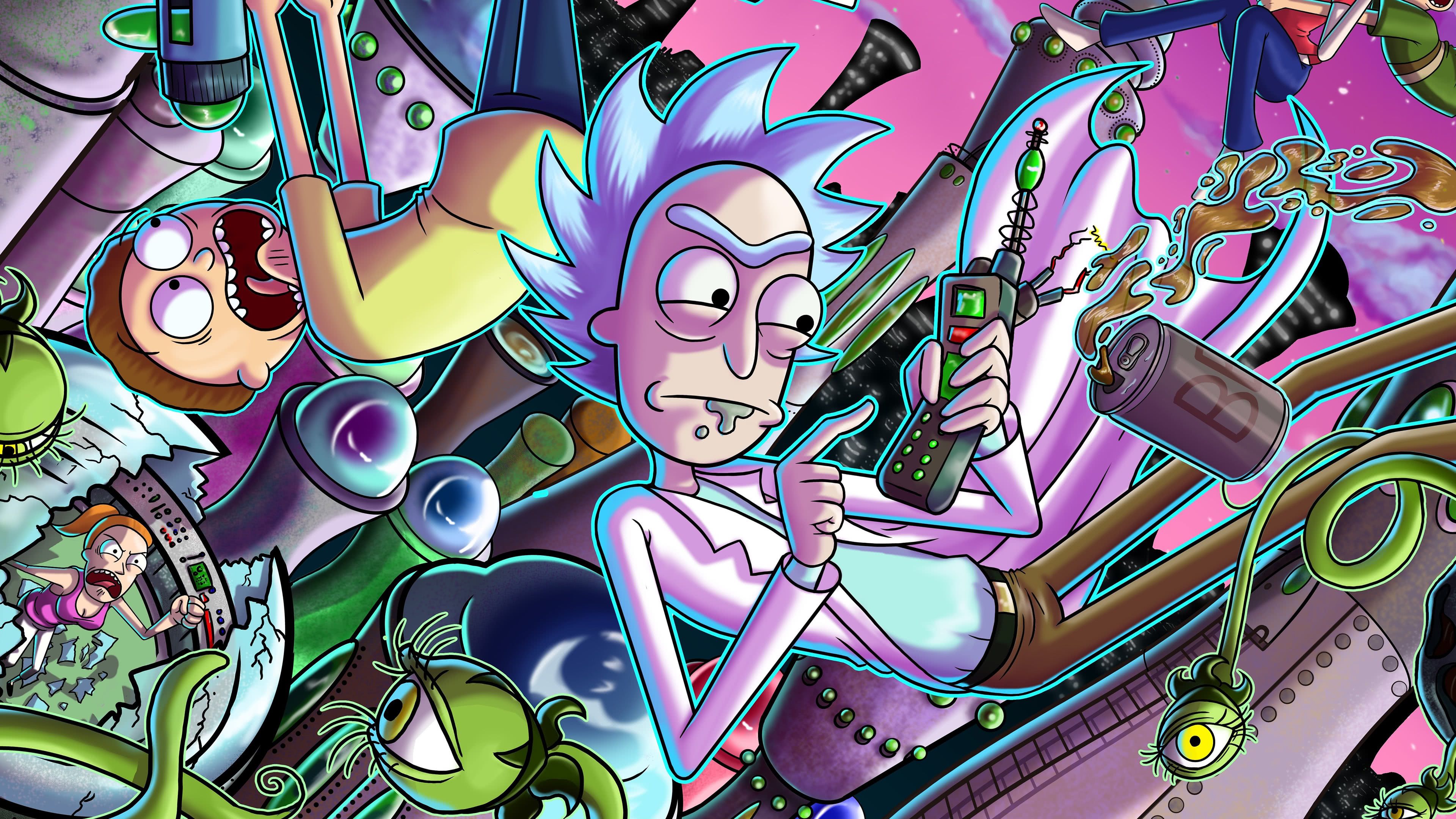 Rick And Morty Amoled 4k Wallpapers Wallpaper Cave
