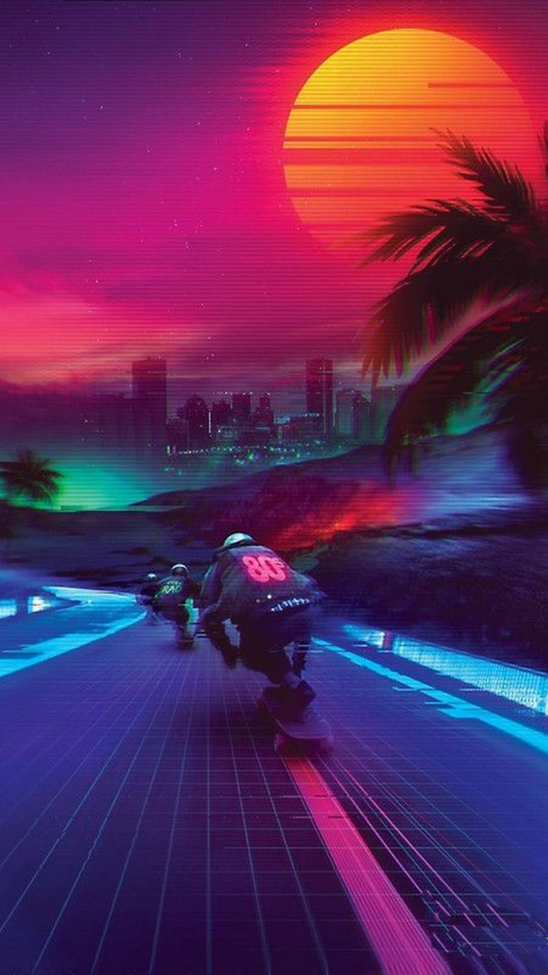 Retrowave Phone Wallpapers Wallpaper Cave