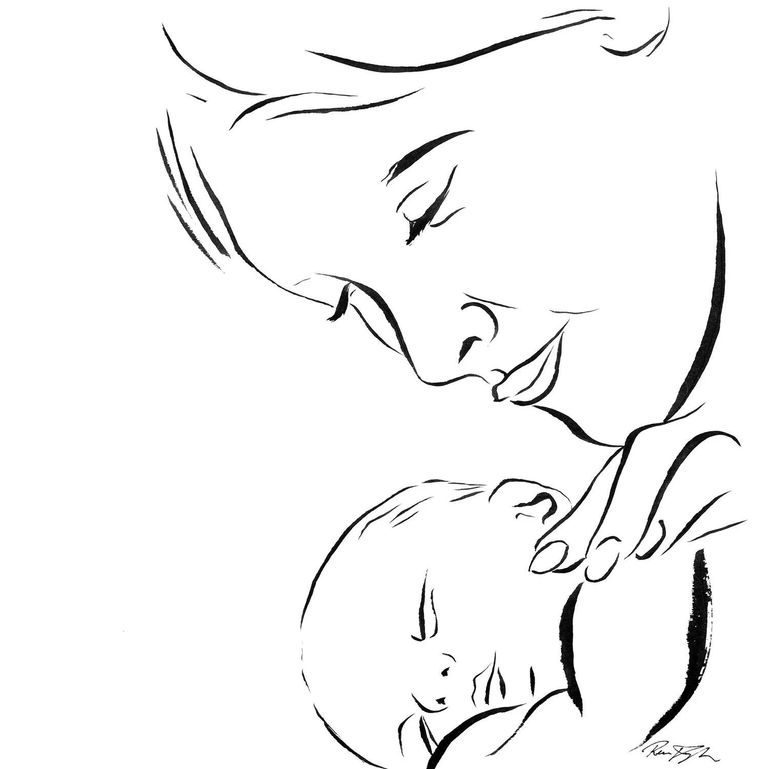 Mother Love Drawing Wallpapers Wallpaper Cave
