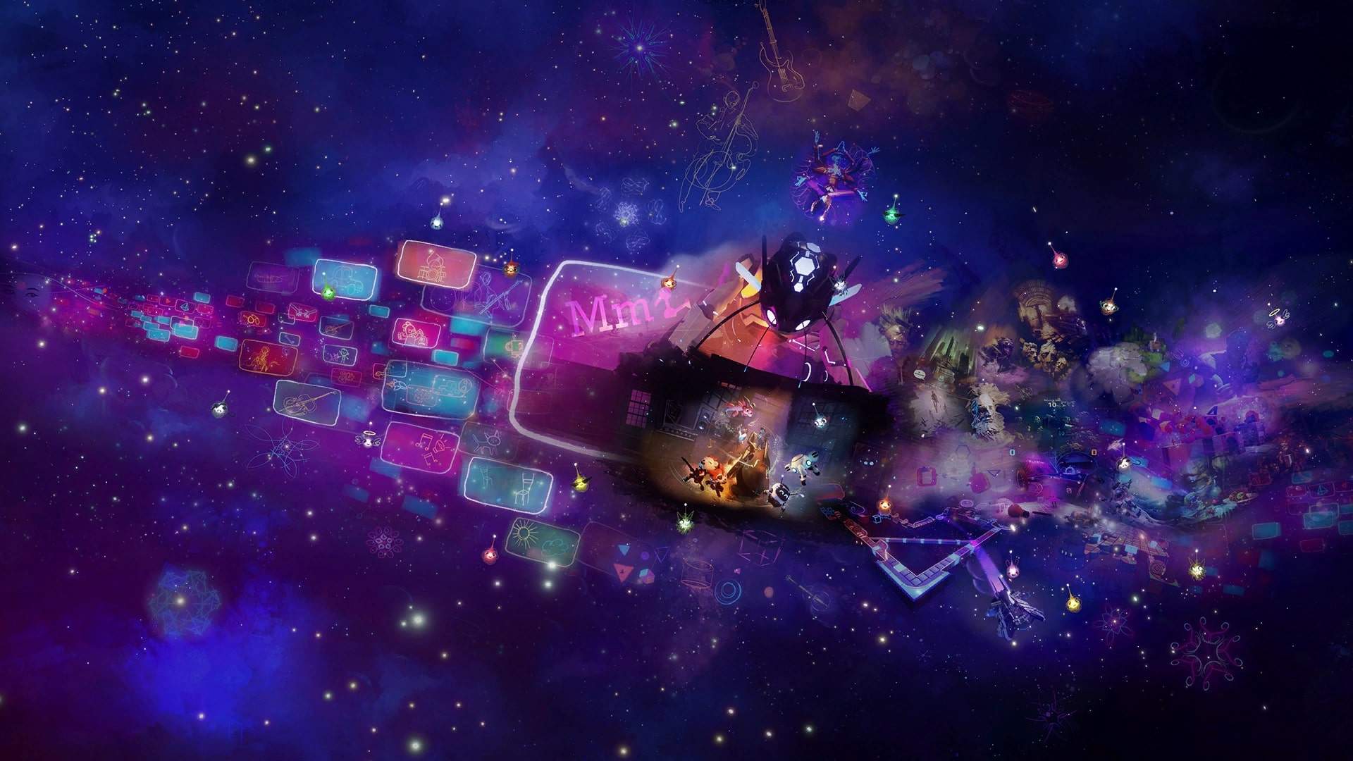 Retro Purple Ps4 Wallpapers Wallpaper Cave