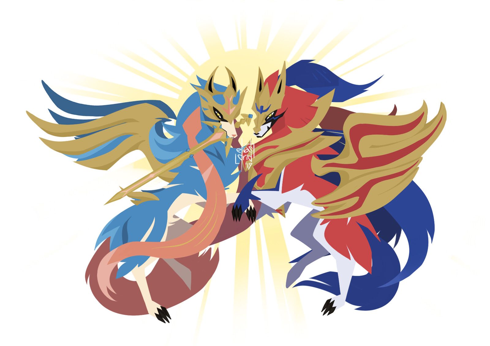 Zacian And Zamazenta Wallpapers Wallpaper Cave
