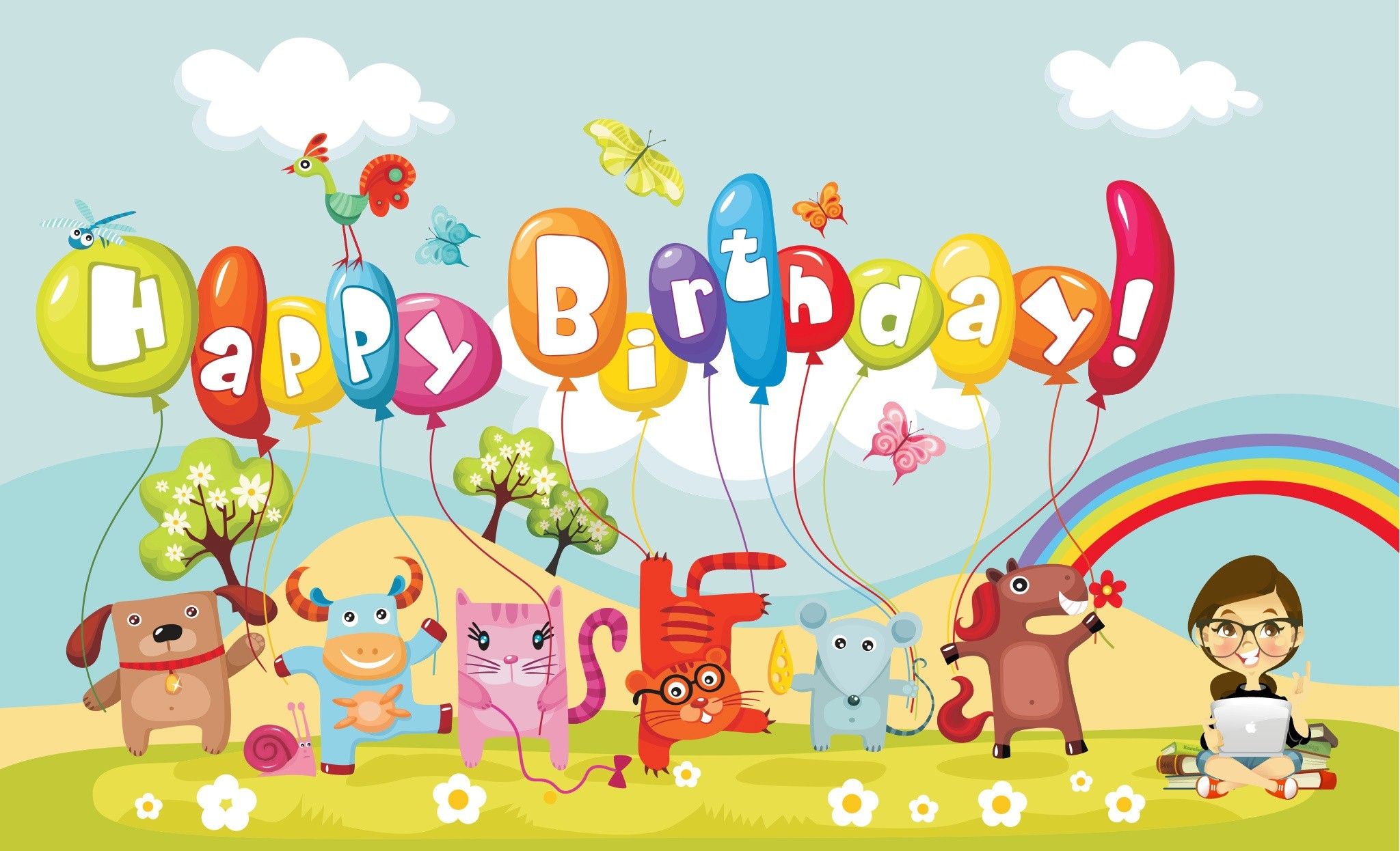 Birthday Cartoon Wallpapers Wallpaper Cave