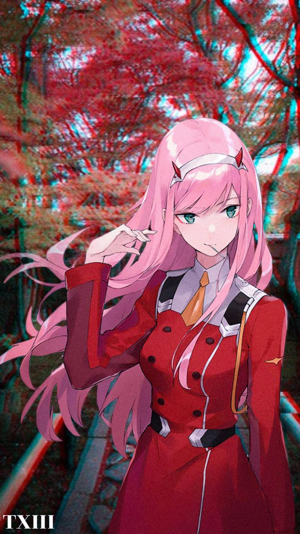 Zero Two Dan Hiro Android Wallpapers Wallpaper Cave