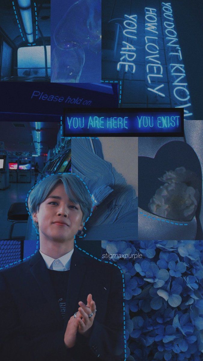 BTS Blue Aesthetic Wallpapers Wallpaper Cave