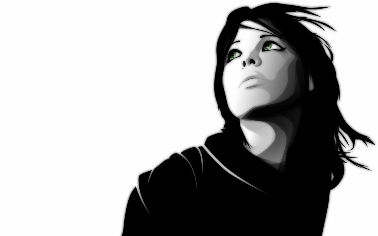 Women Face Black White Wallpapers Wallpaper Cave