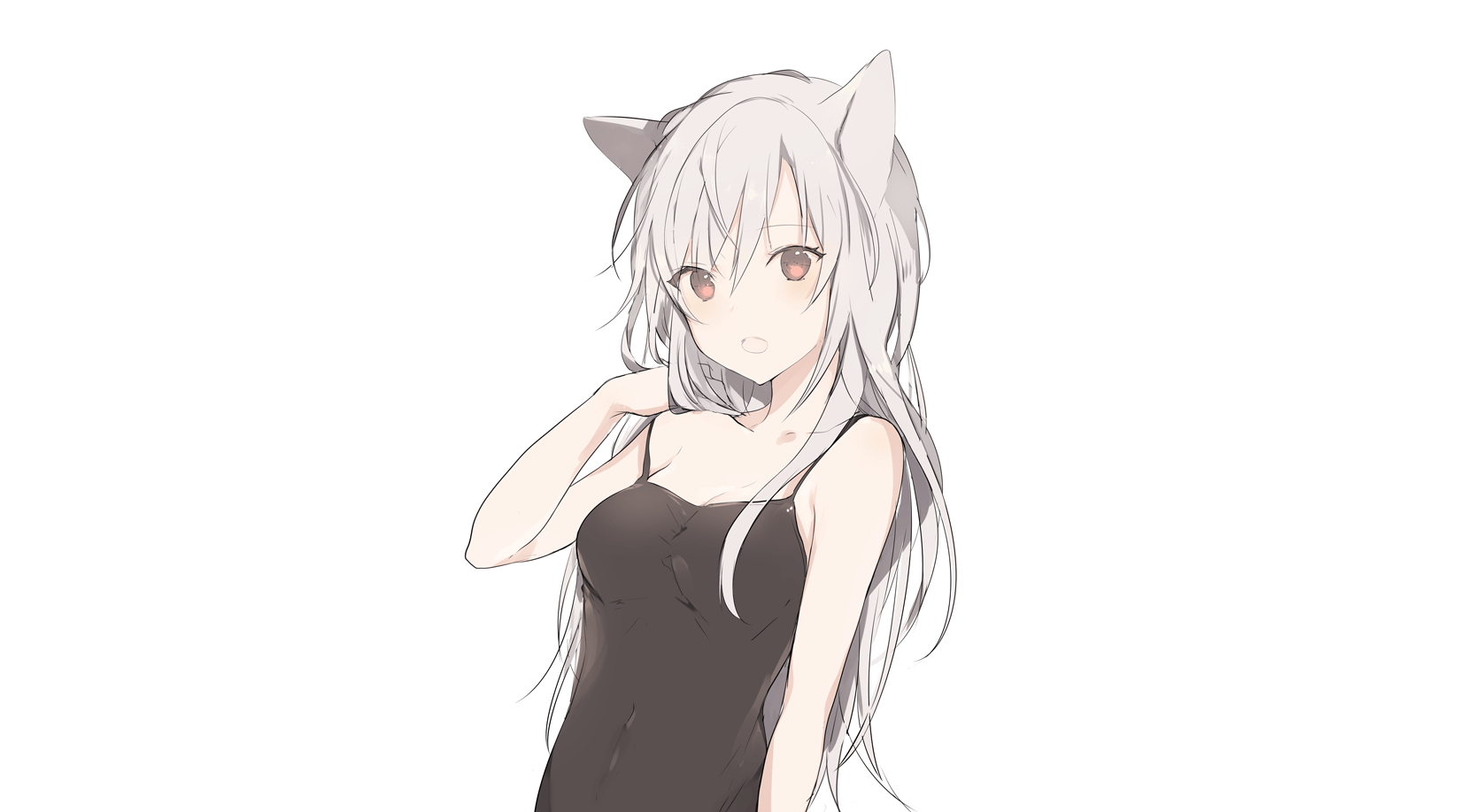 White Wolf Anime Girl