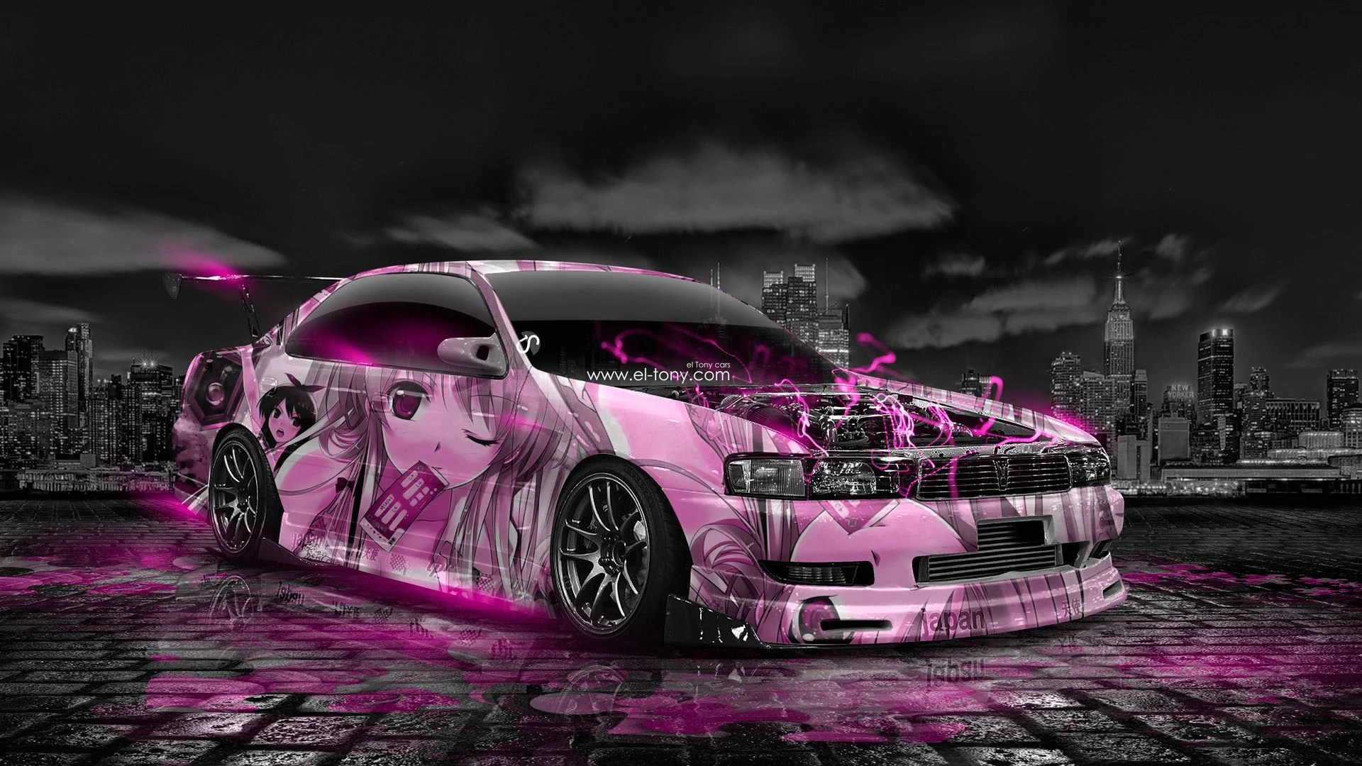 Anime Cars Desktop Wallpapers Wallpaper Cave