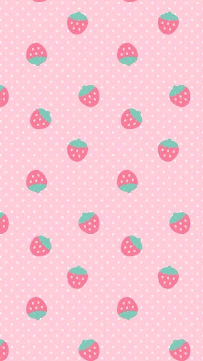 Kawaii Strawberry Wallpapers Wallpaper Cave
