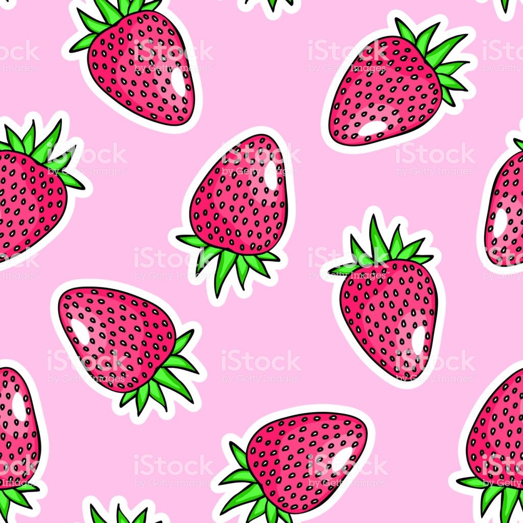 Kawaii Strawberry Wallpapers Wallpaper Cave