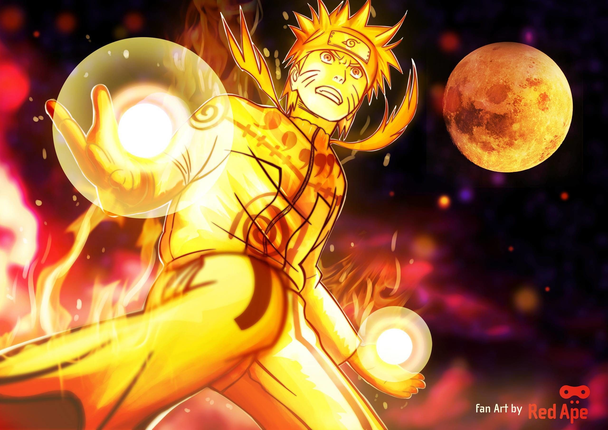 Naruto Nine Tail Demon Form Wallpapers Wallpaper Cave