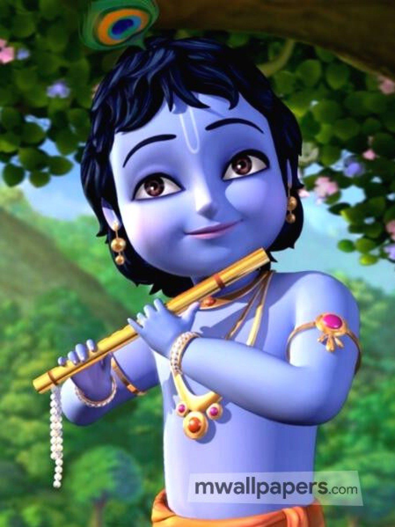 Cartoon Krishna Wallpapers Wallpaper Cave