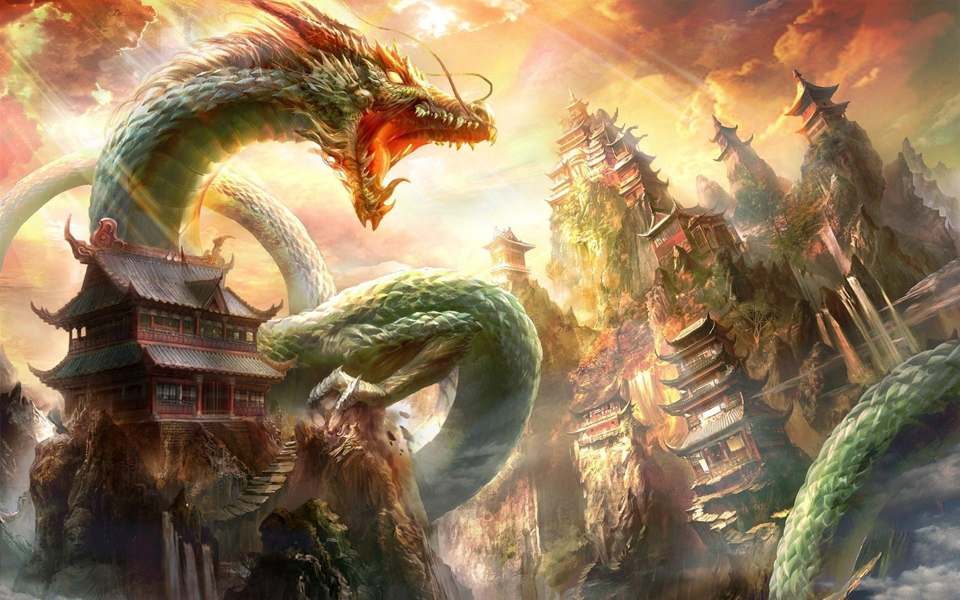 Japanese Dragon HD Aesthetic Wallpapers Wallpaper Cave