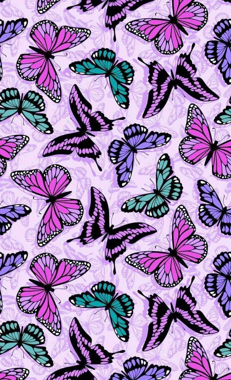 Purple Butterfly Aesthetic Wallpapers Wallpaper Cave
