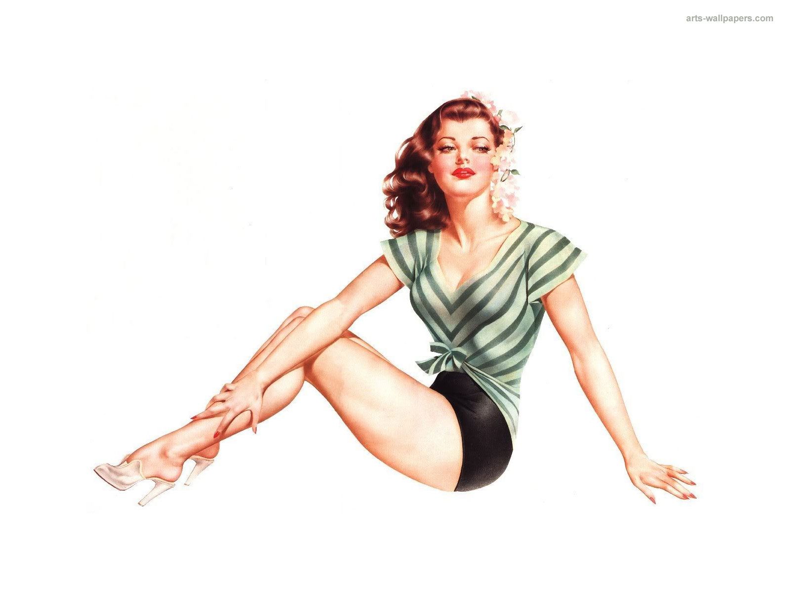 Vintage Pinup Girl Pinterest Wallpapers Wallpaper Cave
