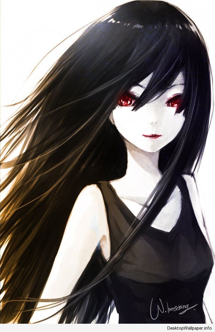 Anime Manga Girl Black Hair Wallpapers Wallpaper Cave