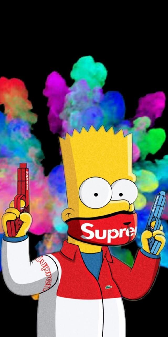 Cool Supreme Bart Simpson Wallpapers Wallpaper Cave