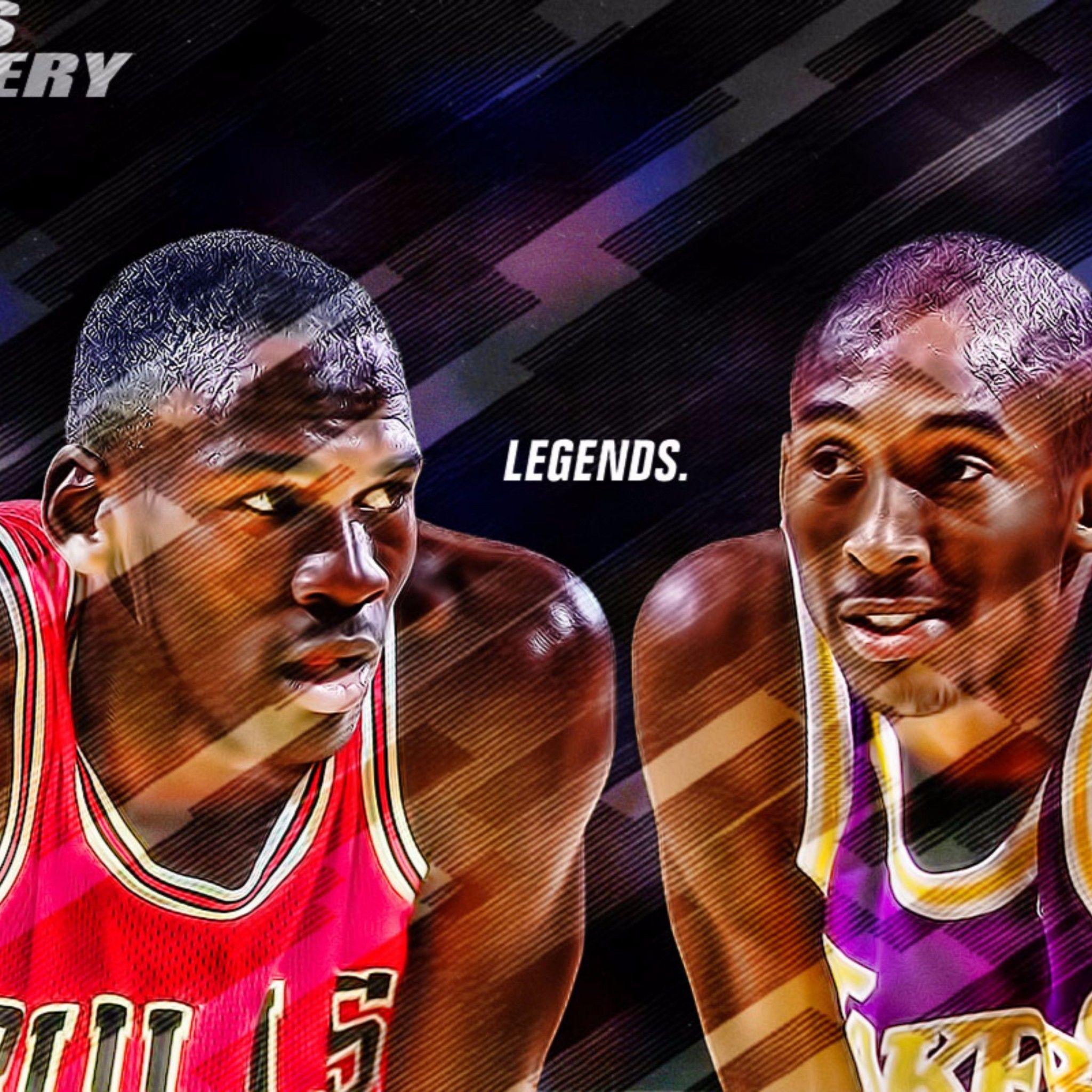 Kobe Vs Jordan Desktop Wallpapers Wallpaper Cave