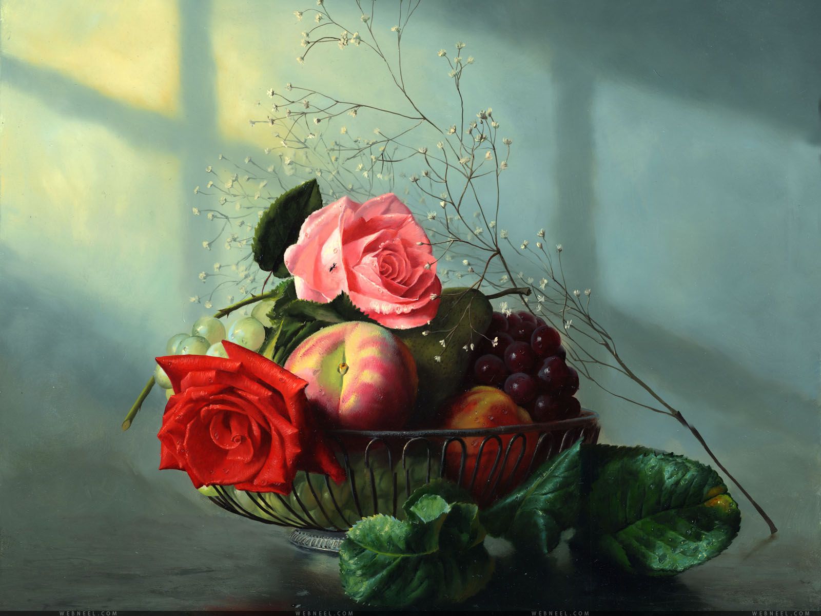 Desktop Flower Painting Wallpapers Wallpaper Cave