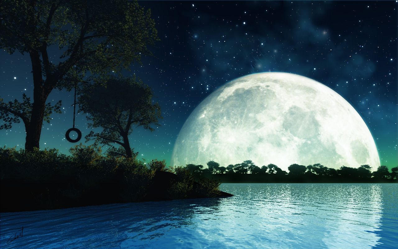 Fantasy Moonlight Wallpapers Wallpaper Cave