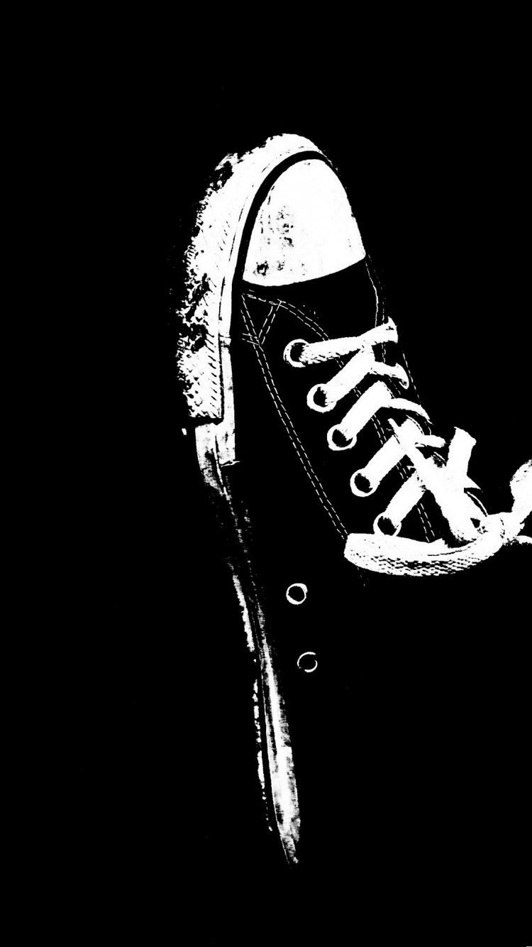 Black Converse iPhone Wallpapers Wallpaper Cave